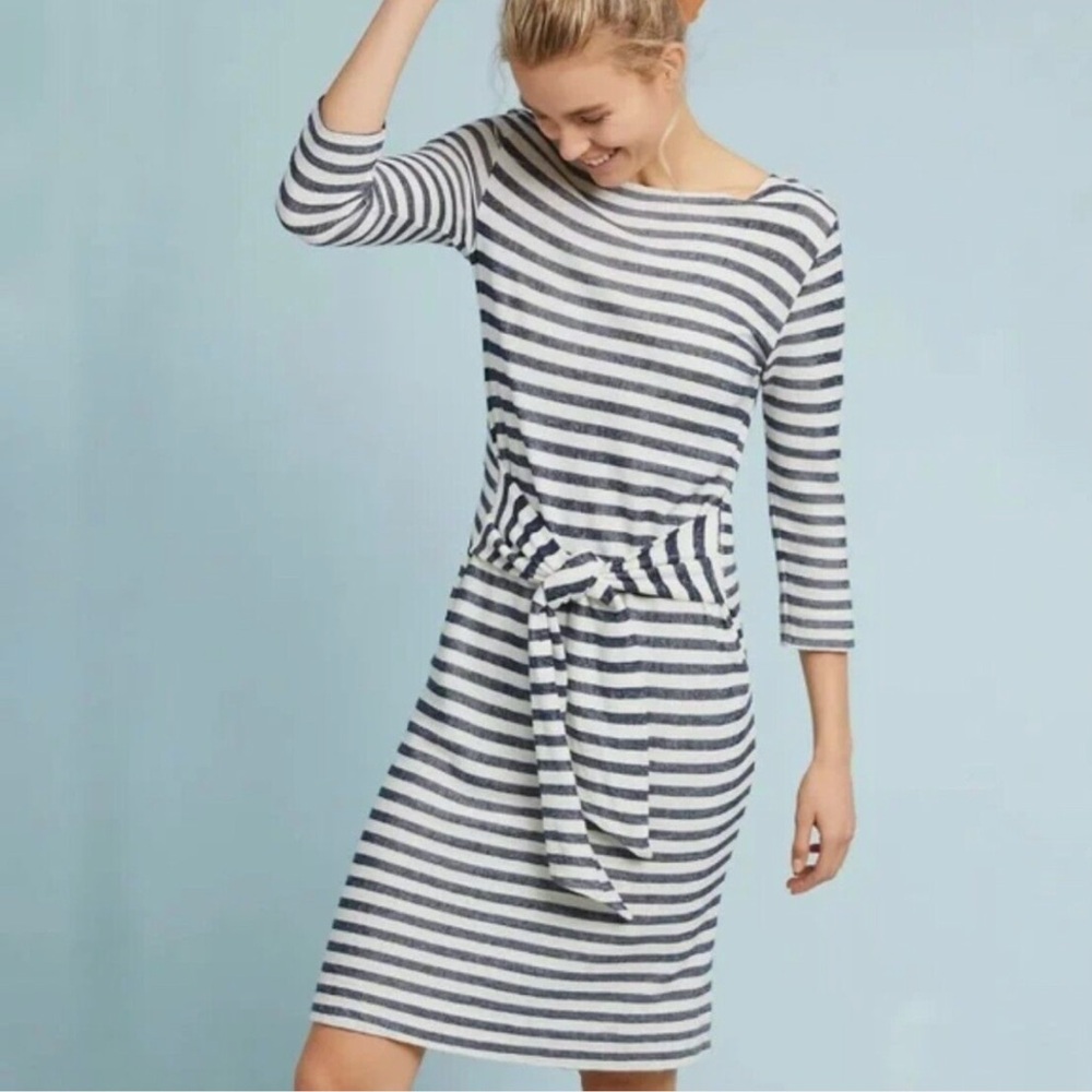 Anthropologie Becky Tie-Waist Dress